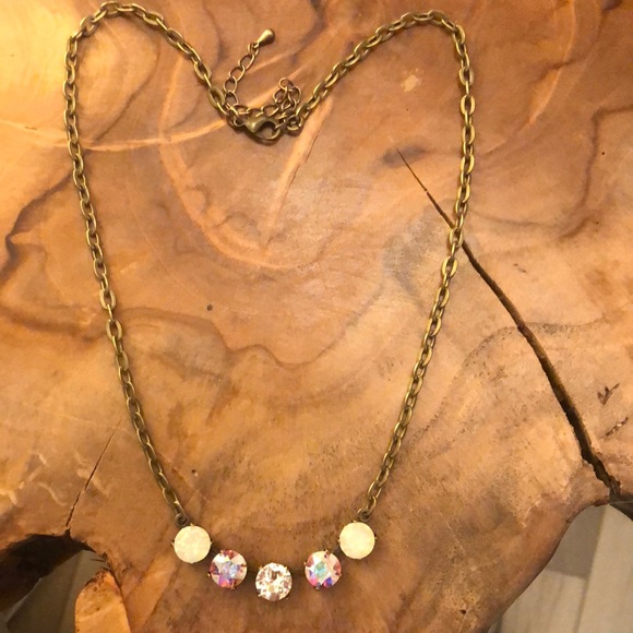 Aurora Borealis + Opal Crystal Necklace - Picture 11 of 16